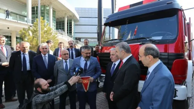 Büyükşehir'den Halisdemir'in memleketine itfaiye desteği