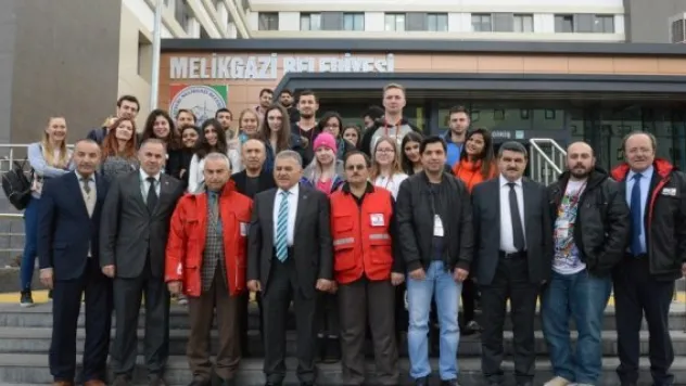 Melikgazi yabancı öğrencileri ağırladı&nbsp