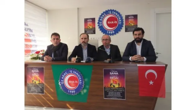 ÖZ Ağaç-İş'ten Afrin'e destek