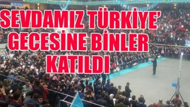 'SEVDAMIZ TÜRKİYE' GECESİNE BİNLER KATILDI