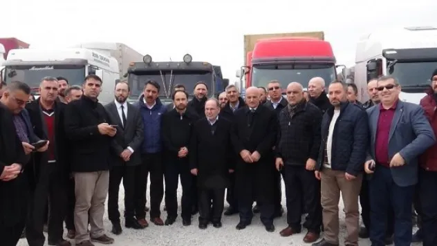 Suriye'ye 24 tırlık gıda yardımı