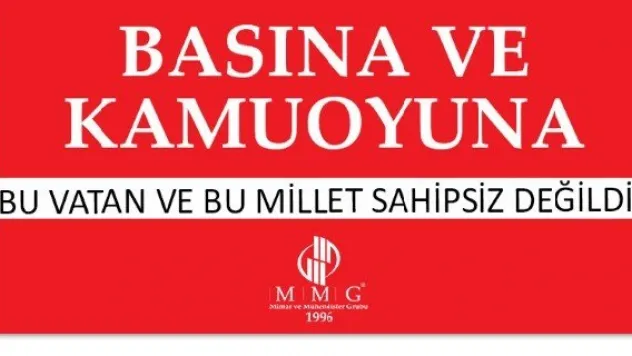 TMMOB bizi temsil etmiyor