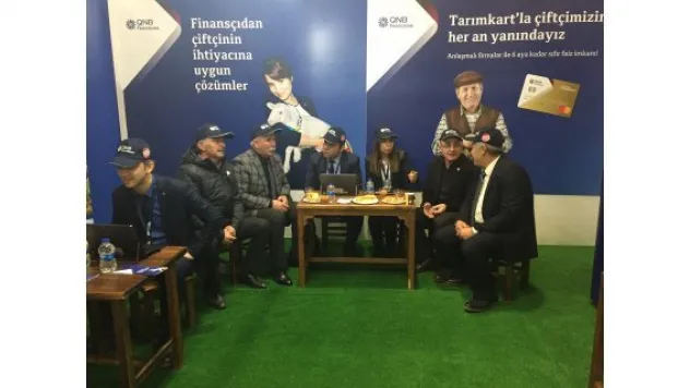 QNB Finansbank Kayseri'de çiftçilerle buluştu