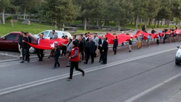 57. Alay Türk bayrağıyla anıldı