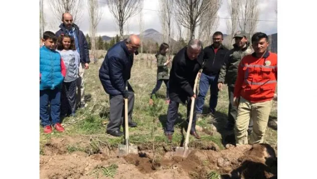 Kaymakam Duru, fidan dikimi etkinliğine katıldı