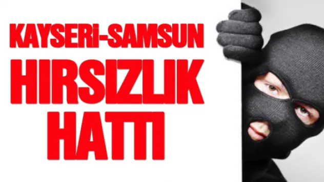 Kayseri-Samsun hırsızlık hattı