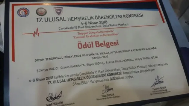 NNYÜ hemşire adaylarının büyük başarısı