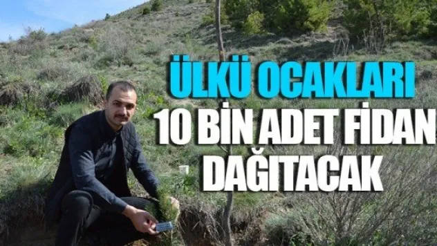 ÜLKÜ OCAKLARI 10 BİN ADET FİDAN DAĞITACAK