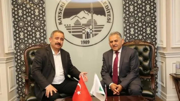 Gazeteci Burhan, Başkan Büyükkılıç'ı ziyaret etti