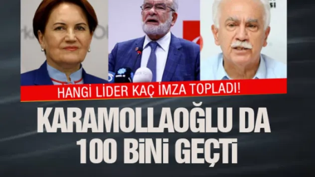 Hangi lider kaç imza topladı?