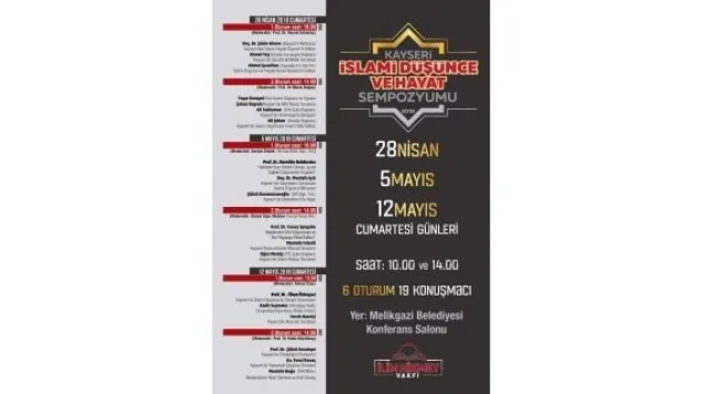 'İslami Düşünce Ve Hayat Sempozyumu' sürüyor