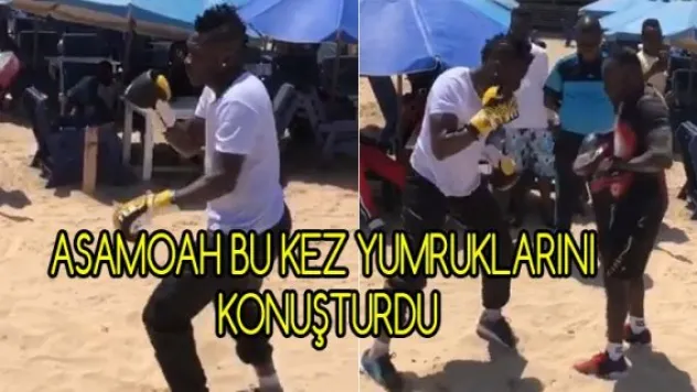 Asamoah bu kez yumruklarını konuşturdu