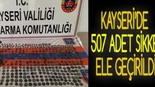 Kayseri'de 507 adet sikke ele geçirildi