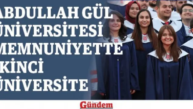 AGÜ memnuniyette ikinci üniversite