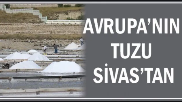 Avrupa'nın tuzu Sivas'tan