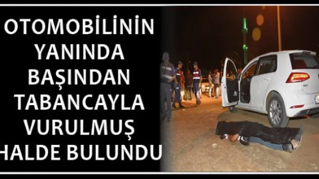 Otomobilinin yanında başından tabancayla vurulmuş halde bulundu