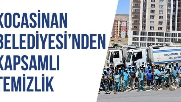 Kocasinan Belediyesi'nden kapsamlı temizlik