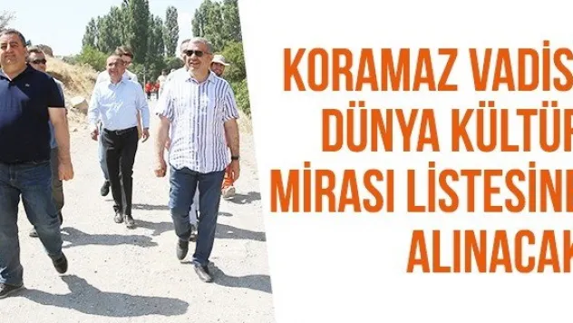 Koramaz Vadisi Dünya Kültür Mirası listesine alınacak