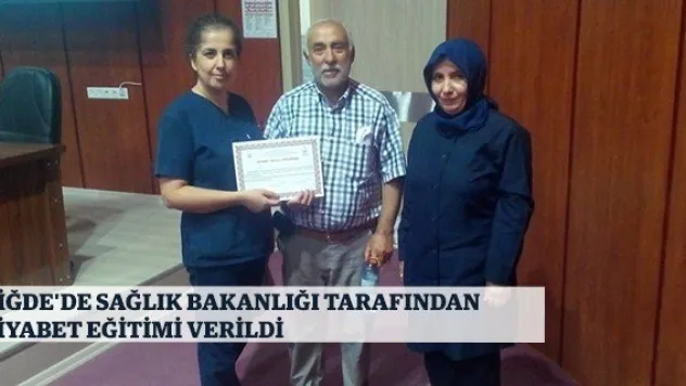 Niğde'de Sağlık Bakanlığı tarafından diyabet eğitimi verildi