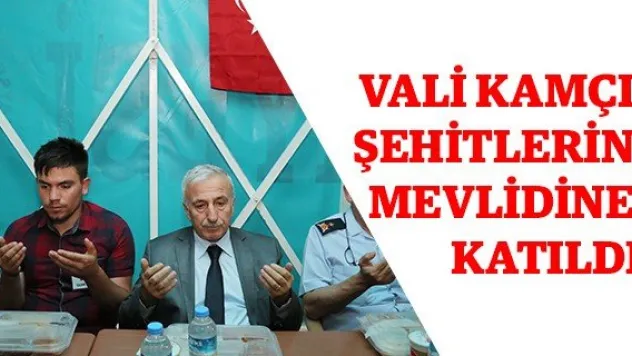 Vali Kamçı Şehitlerin Mevlidine Katıldı