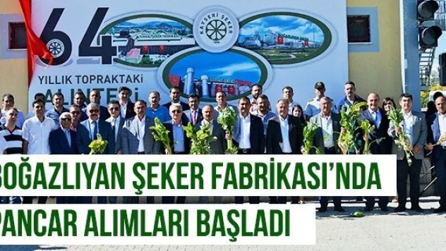 BOĞAZLIYAN ŞEKER FABRİKASI'NDA PANCAR ALIMLARI BAŞLADI