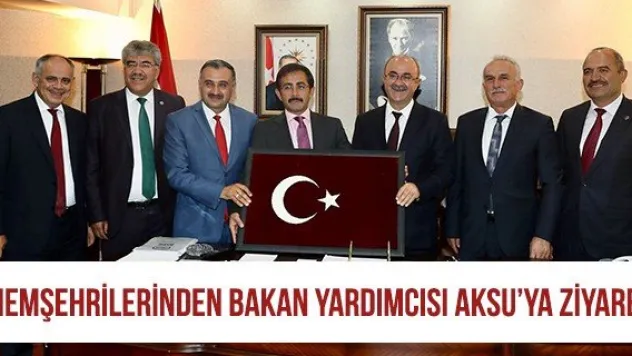 Hemşehrilerinden Bakan Yardımcısı Aksu'ya ziyaret