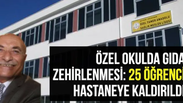Özel Okulda Gıda Zehirlenmesi: 25 Öğrenci Hastaneye Kaldırıldı