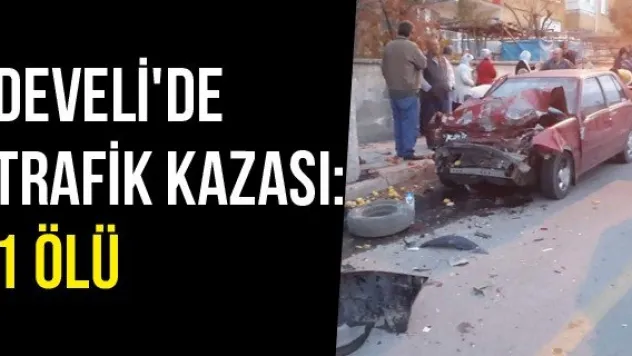 Develi'de Trafik Kazası: 1 Ölü