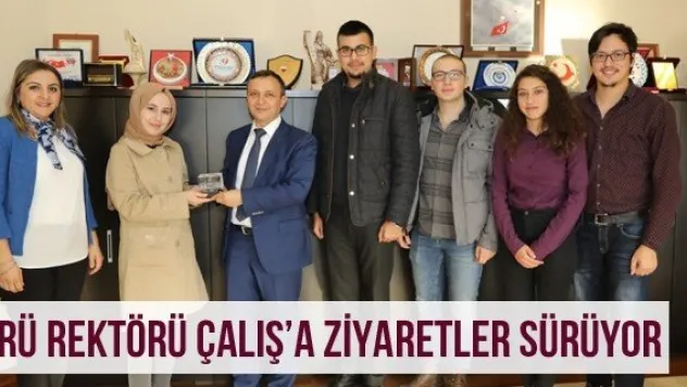 ERÜ Rektörü Çalış'a Ziyaretler Sürüyor