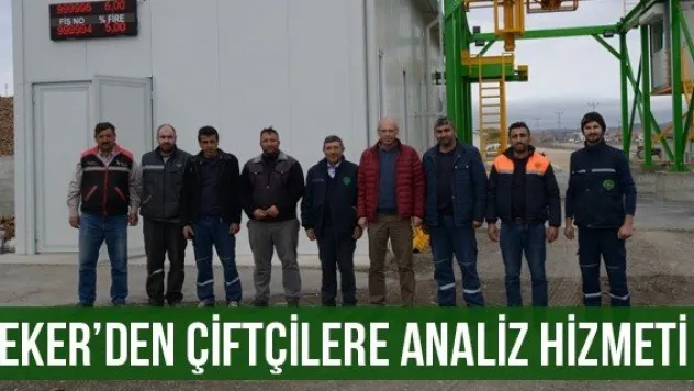 Şeker'den Çiftçilere Analiz Hizmeti