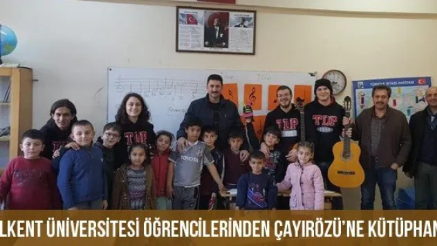 Bilkent Üniversitesi Öğrencilerinden Çayırözü'ne Kütüphane
