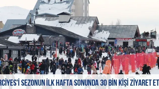 Erciyes'i Sezonun İlk Hafta Sonunda 30 Bin Kişi Ziyaret Etti