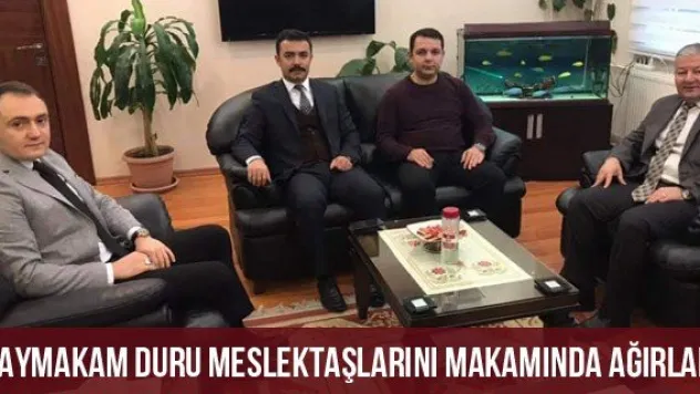 Kaymakam Duru Meslektaşlarını Makamında Ağırladı