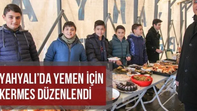 Yahyalı'da Yemen İçin Kermes Düzenlendi
