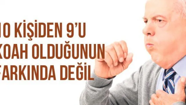 10 Kişiden 9'u Koah Olduğunun Farkında Değil