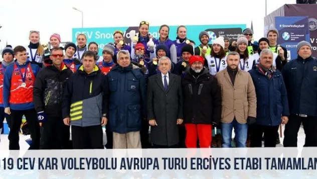 2019 CEV Kar Voleybolu Avrupa Turu Erciyes Etabı tamamlandı