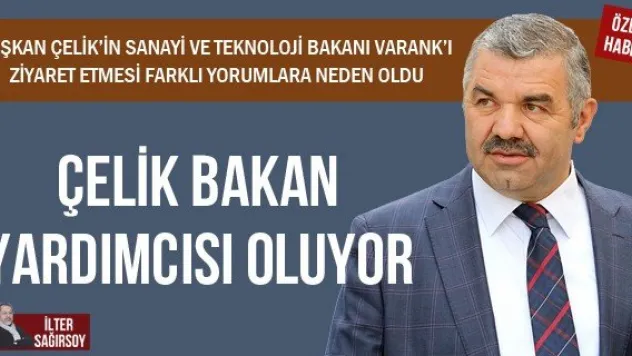 ÇELİK BAKAN YARDIMCISI OLUYOR