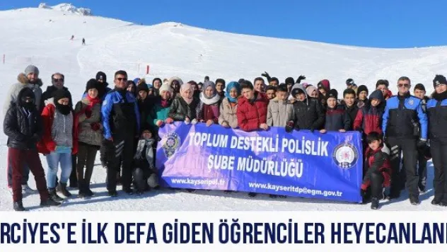 Erciyes'e İlk Defa Giden Öğrenciler Heyecanlandı