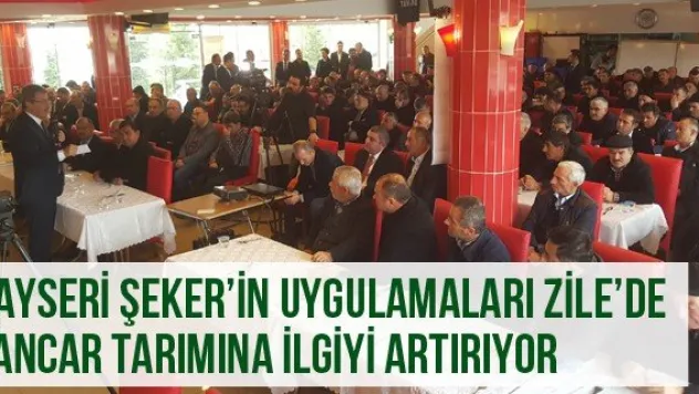 Kayseri Şeker'in Uygulamaları Zile'de Pancar Tarımına İlgiyi Artırıyor