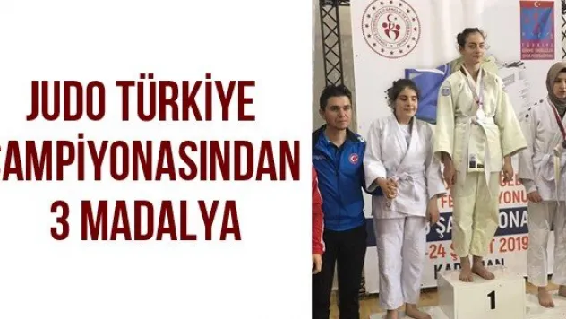Judo Türkiye Şampiyonasından 3 Madalya