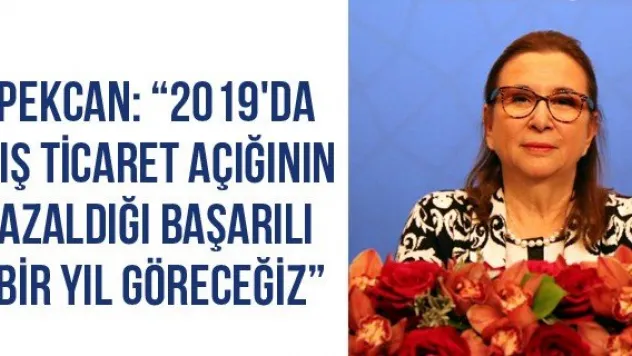 Pekcan: '2019'da dış ticaret açığının azaldığı başarılı bir yıl göreceğiz'
