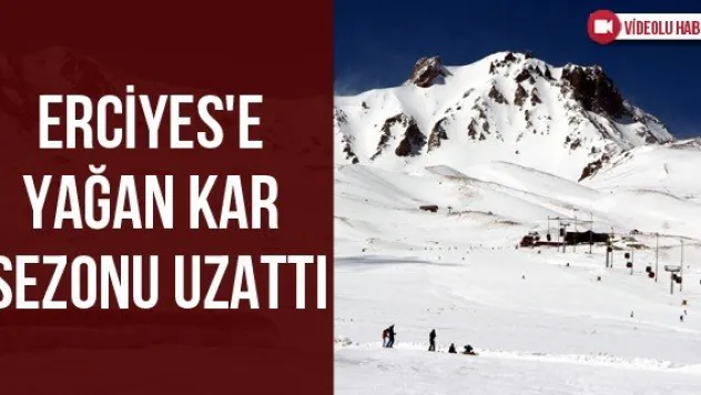 Erciyes'e Yağan Kar Sezonu Uzattı