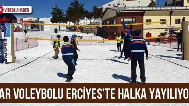 Kar Voleybolu Erciyes'te Halka Yayılıyor