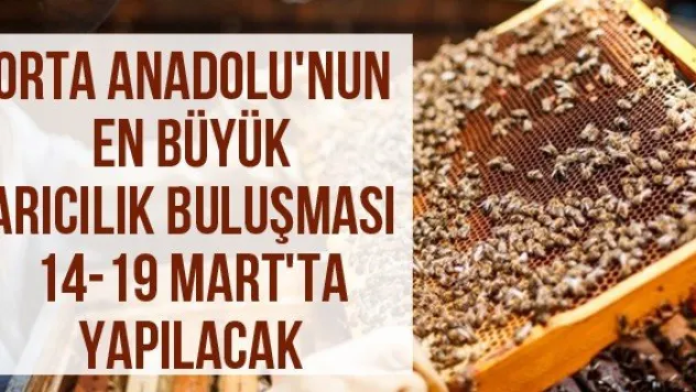 Orta Anadolu'nun en büyük arıcılık buluşması 14-19 Mart'ta yapılacak