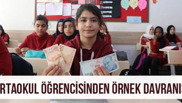 Ortaokul Öğrencisinden Örnek Davranış