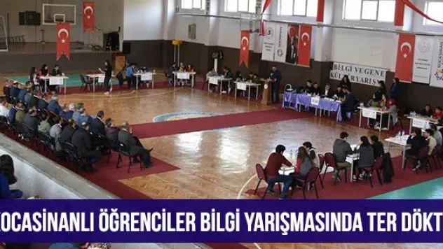 Kocasinanlı öğrenciler bilgi yarışmasında ter döktü