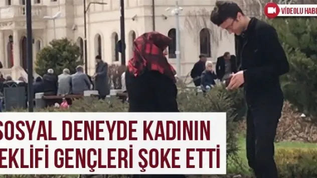 Sosyal Deneyde Kadının Teklifi Gençleri Şoke Etti