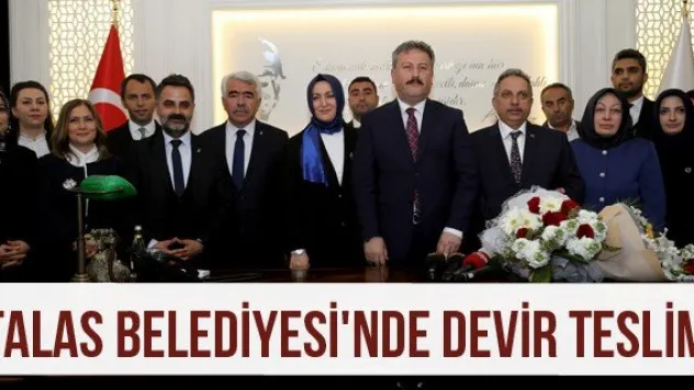 Talas Belediyesi'nde devir teslim