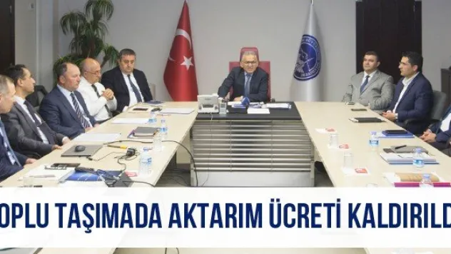 TOPLU TAŞIMADA AKTARIM ÜCRETİ KALDIRILDI