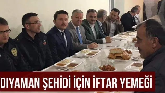 Adıyaman şehidi için iftar yemeği